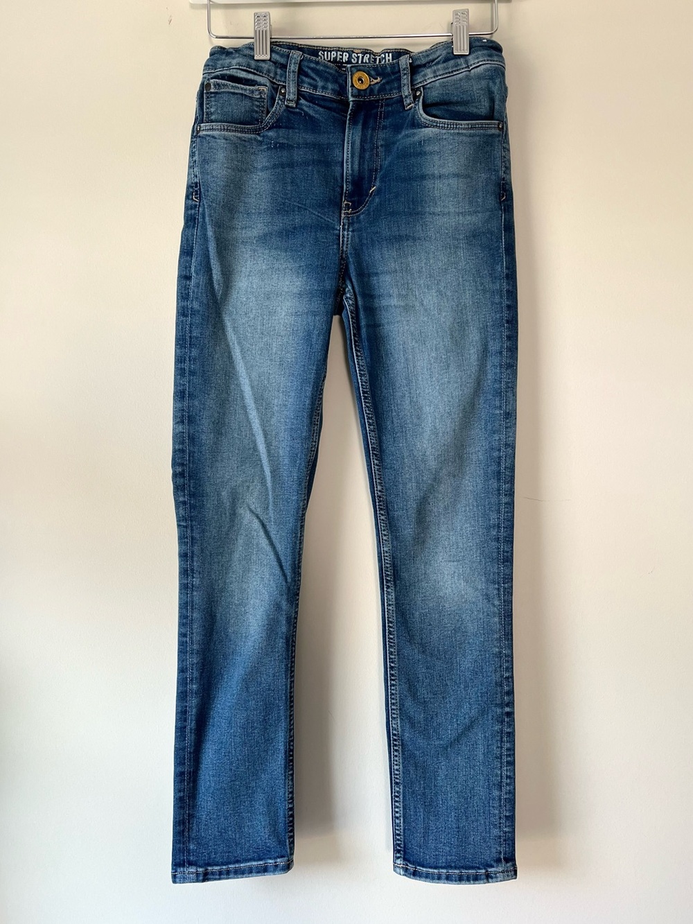 H&M Super Stretch Skinny Jeans Blue Denim Size 12-13Y Boys Adjustable waist